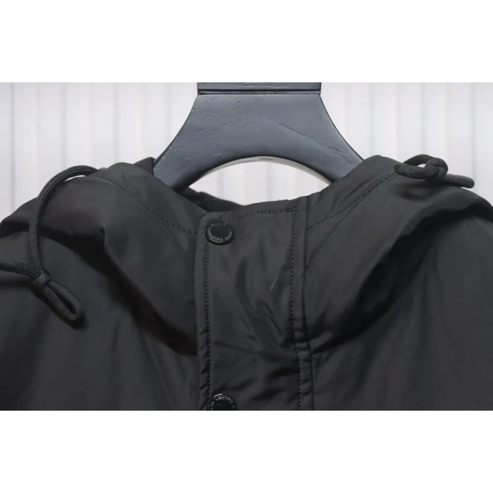 Supreme x MLB 24FW co-branded hooded zip-up jacket Black