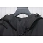Supreme x MLB 24FW co-branded hooded zip-up jacket Black
