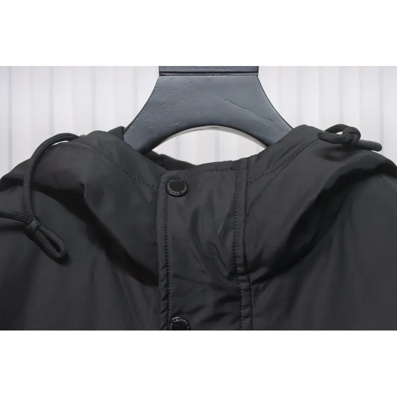 Supreme x MLB 24FW co-branded hooded zip-up jacket Black