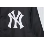 Supreme x MLB 24FW co-branded hooded zip-up jacket Black