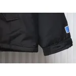 Supreme x MLB 24FW co-branded hooded zip-up jacket Black