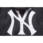 Supreme x MLB 24FW co-branded hooded zip-up jacket Black