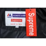 Supreme x MLB 24FW co-branded hooded zip-up jacket Black