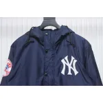 Supreme x MLB 24FW co-branded hooded zip-up jacket Blue