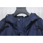 Supreme x MLB 24FW co-branded hooded zip-up jacket Blue