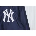 Supreme x MLB 24FW co-branded hooded zip-up jacket Blue