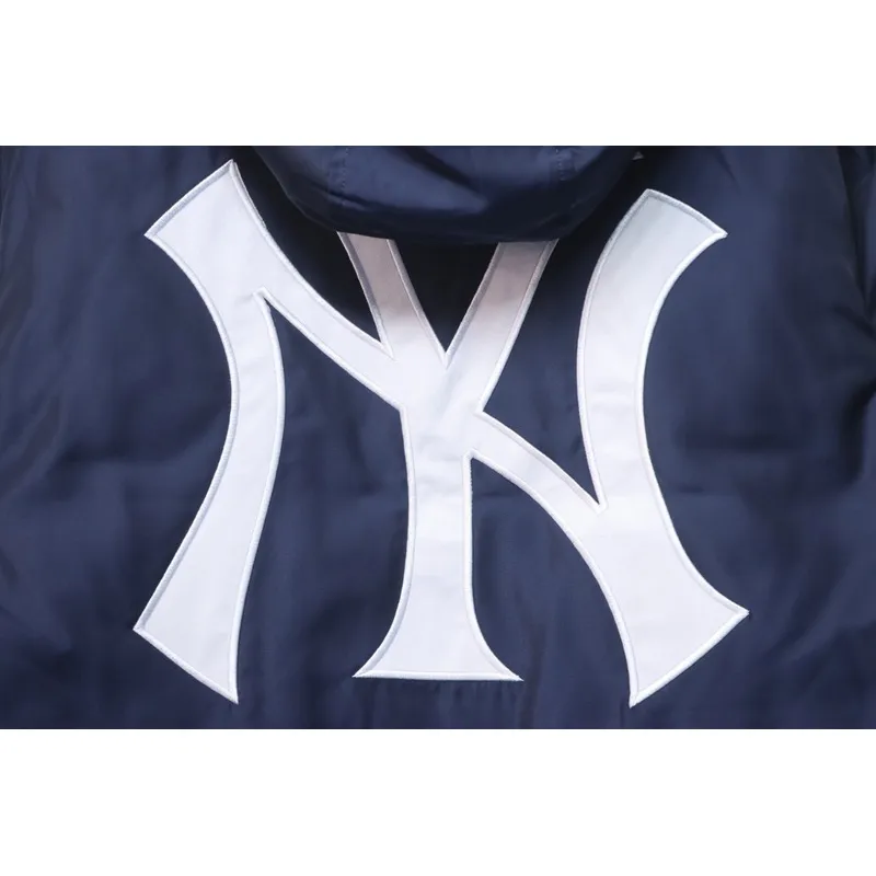 Supreme x MLB 24FW co-branded hooded zip-up jacket Blue