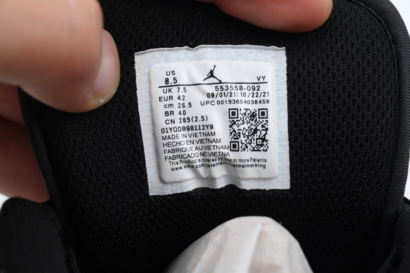 XH Air Jordan 1 Low Black Toe Medium Olive