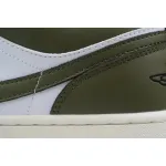 XH Air Jordan 1 Low Black Toe Medium Olive