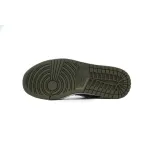 XH Air Jordan 1 Low Black Toe Medium Olive