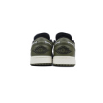 XH Air Jordan 1 Low Black Toe Medium Olive