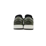 XH Air Jordan 1 Low Black Toe Medium Olive