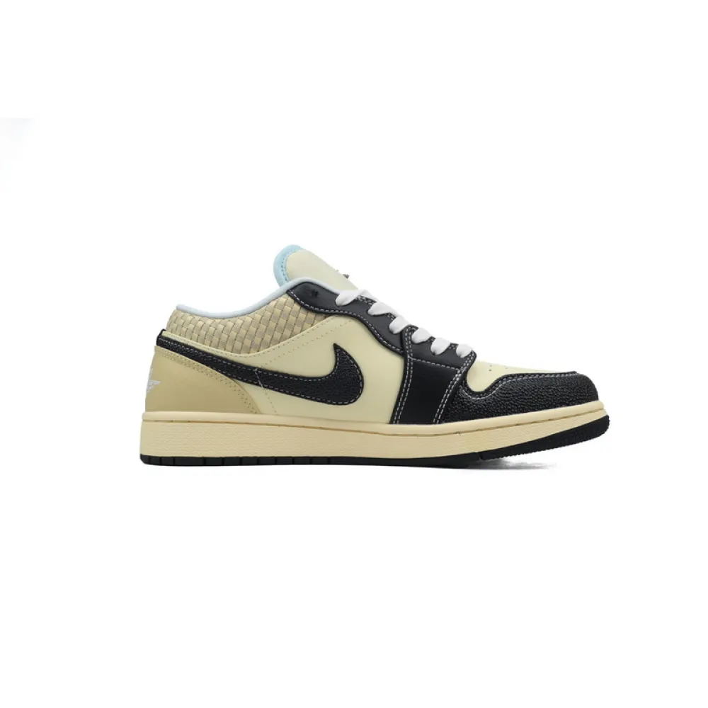 XH Air Jordan 1 Low SE Coconut Milk Black