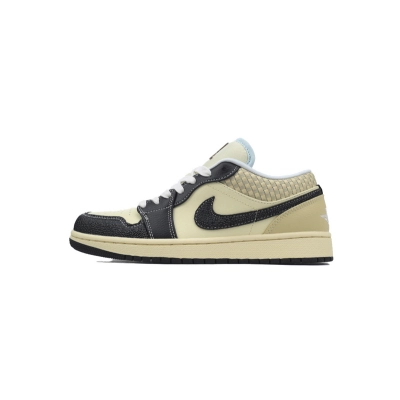 XH Air Jordan 1 Low SE Coconut Milk Black 01