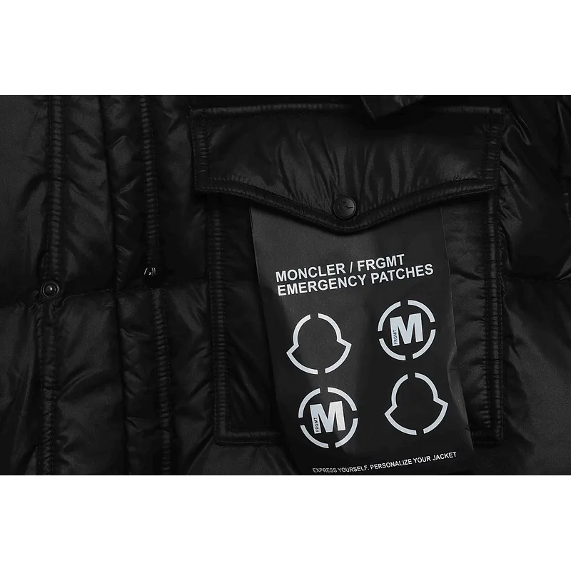 Moncler co-branded Fujiwara Hiroshi lightning label down jacket