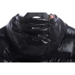 Pink lining down jacket with oblique zipper