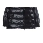 Pink lining down jacket with oblique zipper