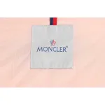 Pink lining down jacket with oblique zipper