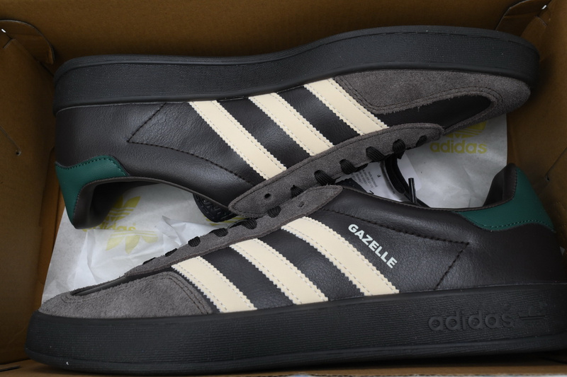 adidas Gazelle Indoor Leather 'Black Brown Green'