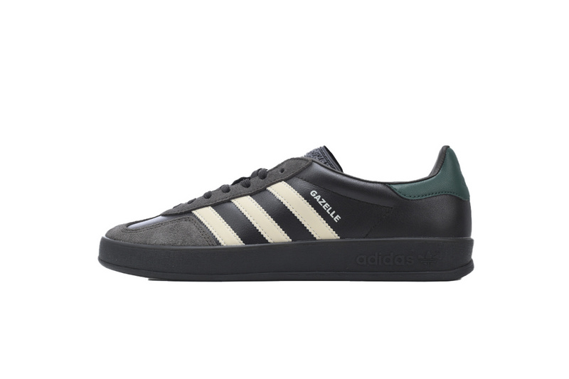 adidas Gazelle Indoor Leather 'Black Brown Green'
