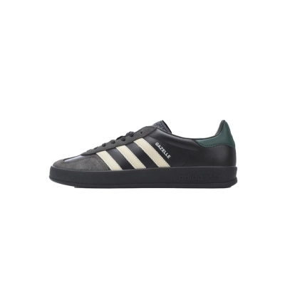 adidas Gazelle Indoor Leather 'Black Brown Green' 01