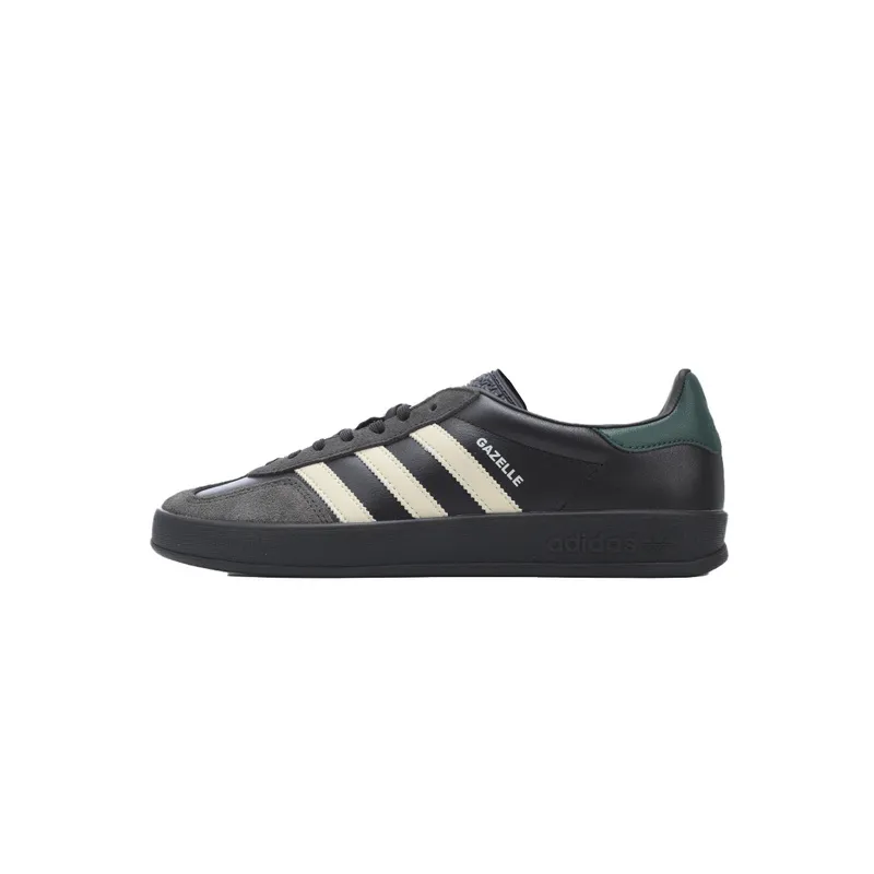 adidas Gazelle Indoor Leather 'Black Brown Green'