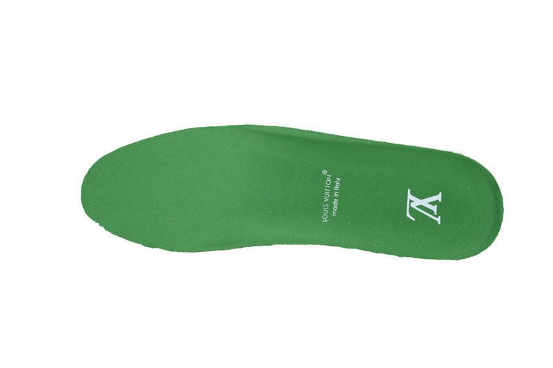 Louis Vuitton Trainer green gray diamond