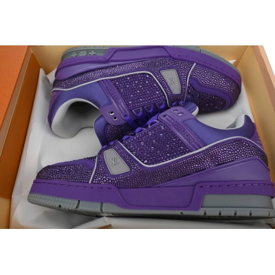 Louis Vuitton Trainer purple diamond 02