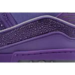 Louis Vuitton Trainer purple diamond