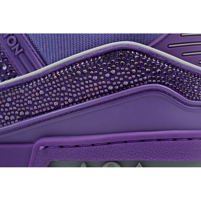 Louis Vuitton Trainer purple diamond