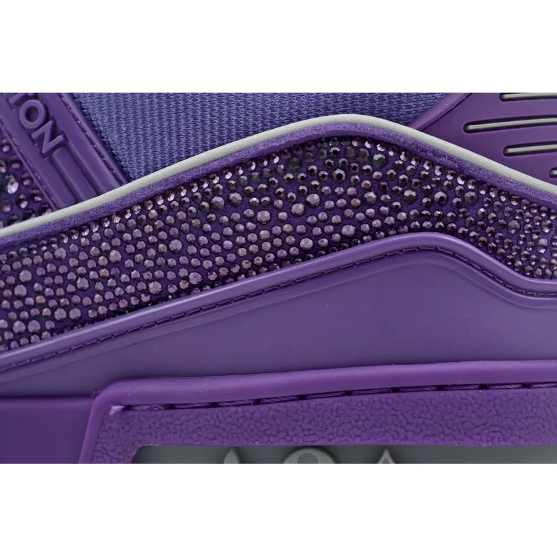 Louis Vuitton Trainer purple diamond