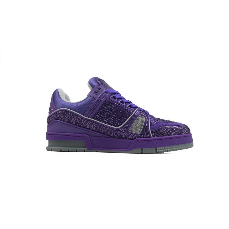Louis Vuitton Trainer purple diamond