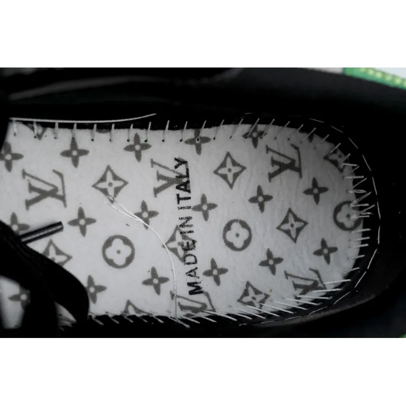 Louis Vuitton Trainer green black diamond