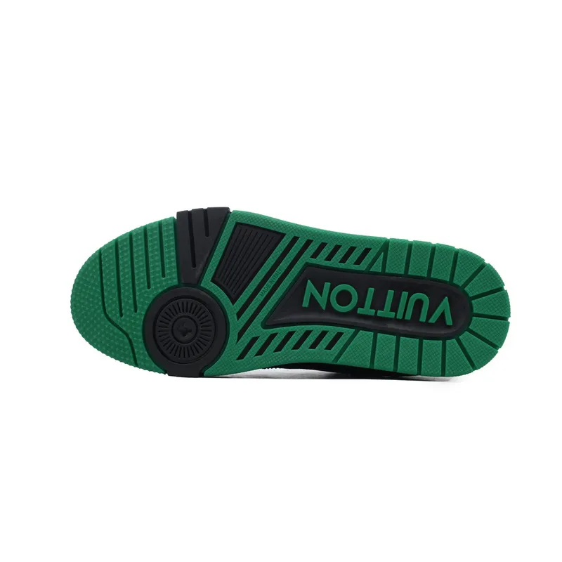 Louis Vuitton Trainer green black diamond