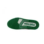 Louis Vuitton Trainer white green diamond