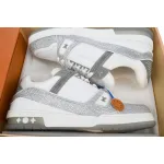 Louis Vuitton Trainer white gray diamond