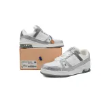 Louis Vuitton Trainer white gray diamond