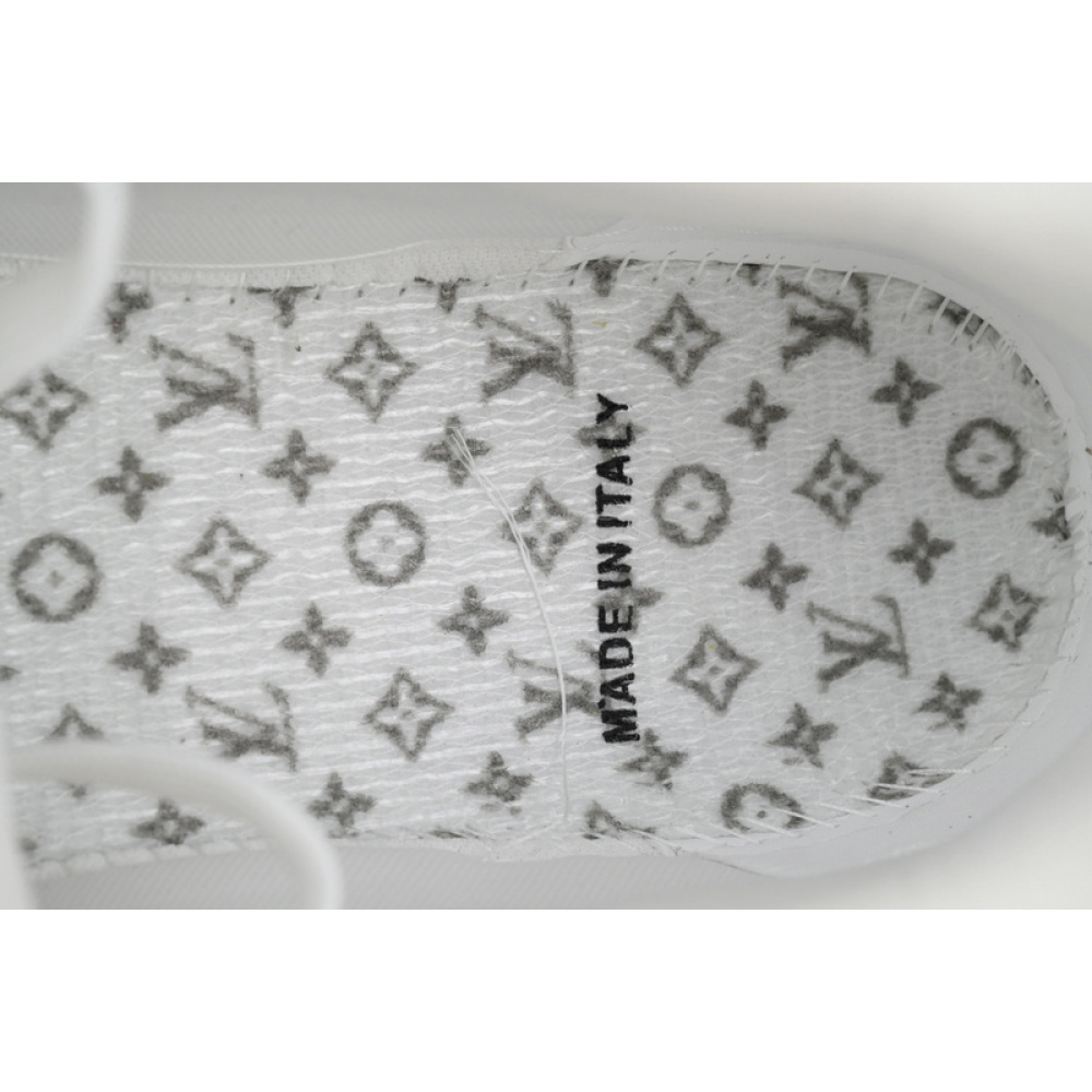 Louis Vuitton Trainer white gray diamond