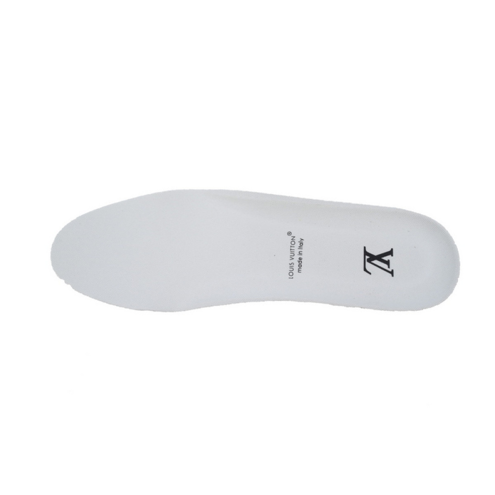 Louis Vuitton Trainer white gray diamond