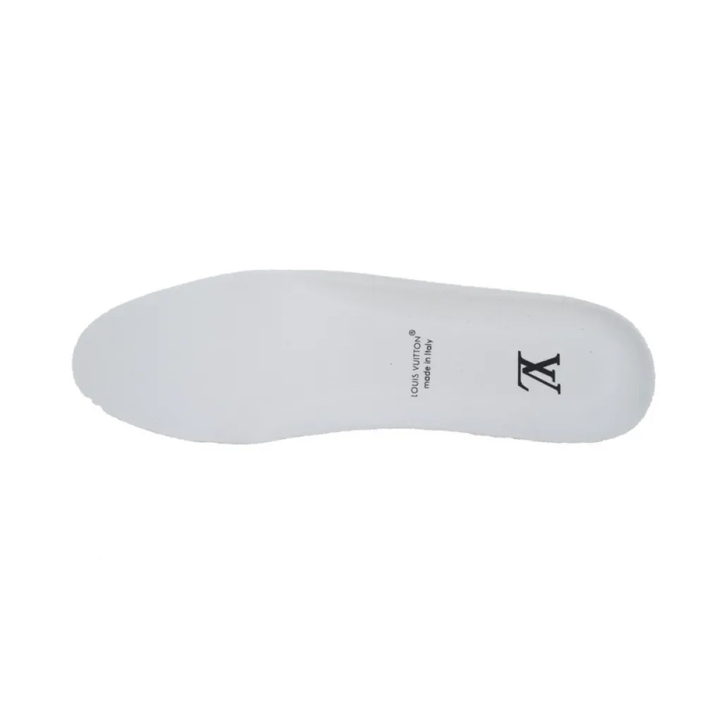 Louis Vuitton Trainer white gray diamond