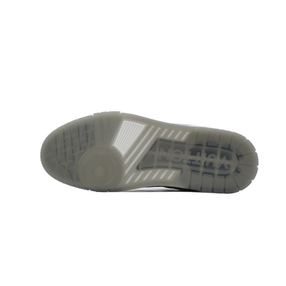 Louis Vuitton Trainer white gray diamond