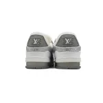 Louis Vuitton Trainer white gray diamond