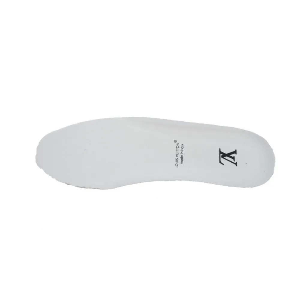 Louis Vuitton Trainer white black diamond