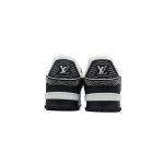 Louis Vuitton Trainer white black diamond