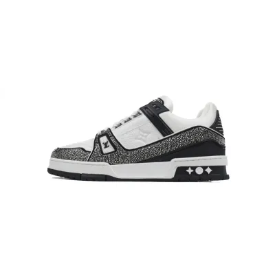 Louis Vuitton Trainer white black diamond 01