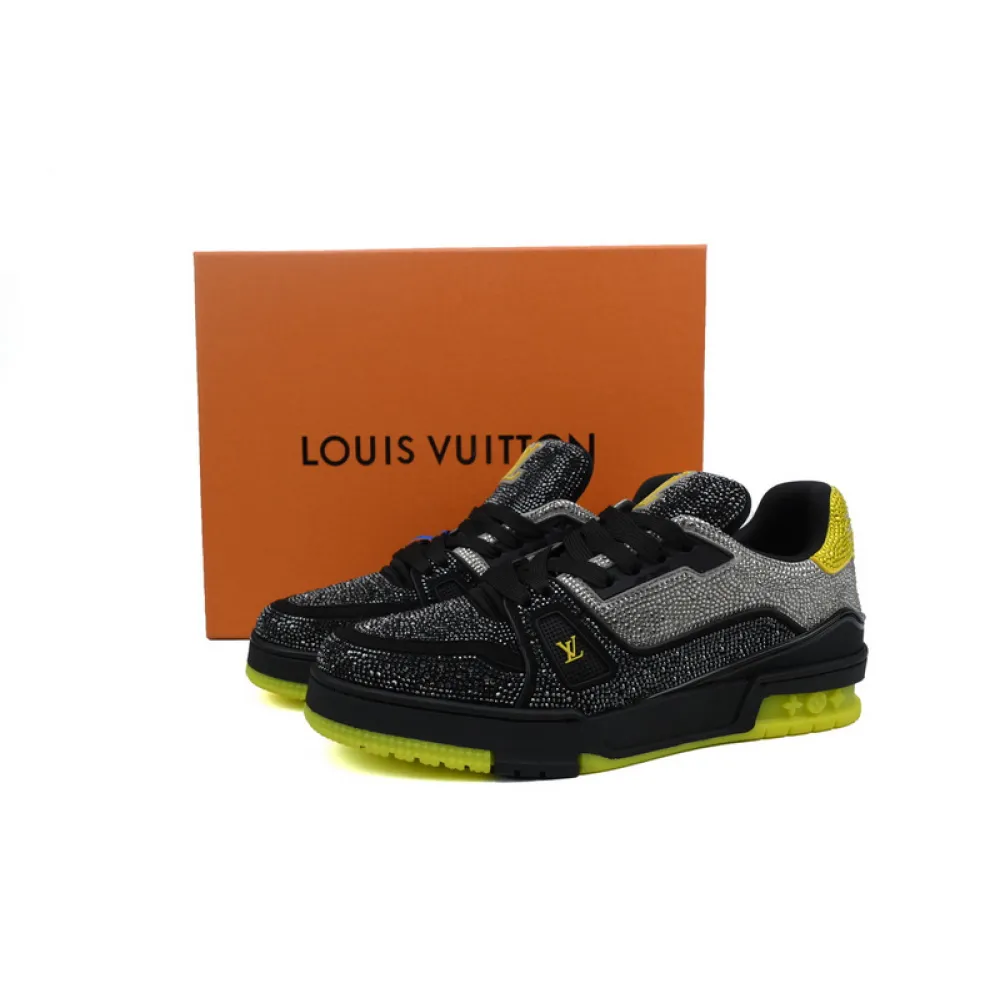 Louis Vuitton Trainer Black and yellow diamond