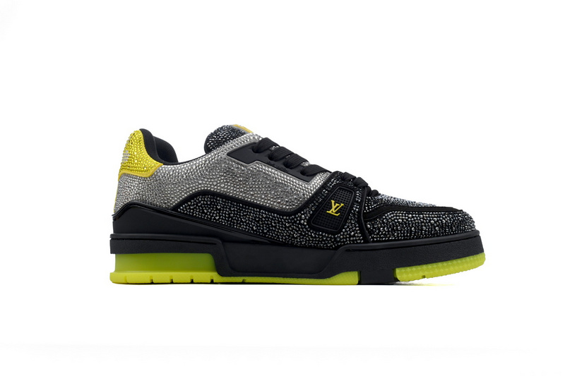 Louis Vuitton Trainer Black and yellow diamond