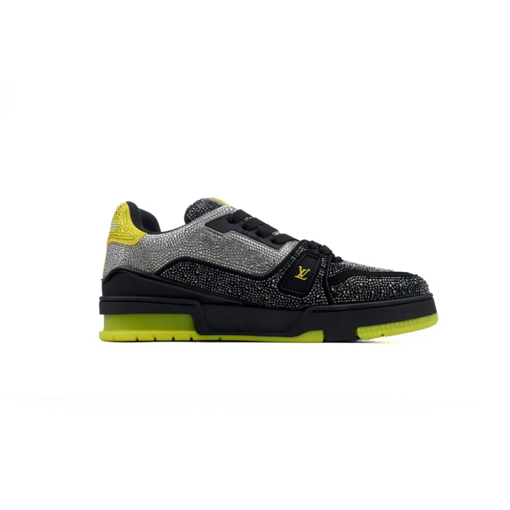 Louis Vuitton Trainer Black and yellow diamond