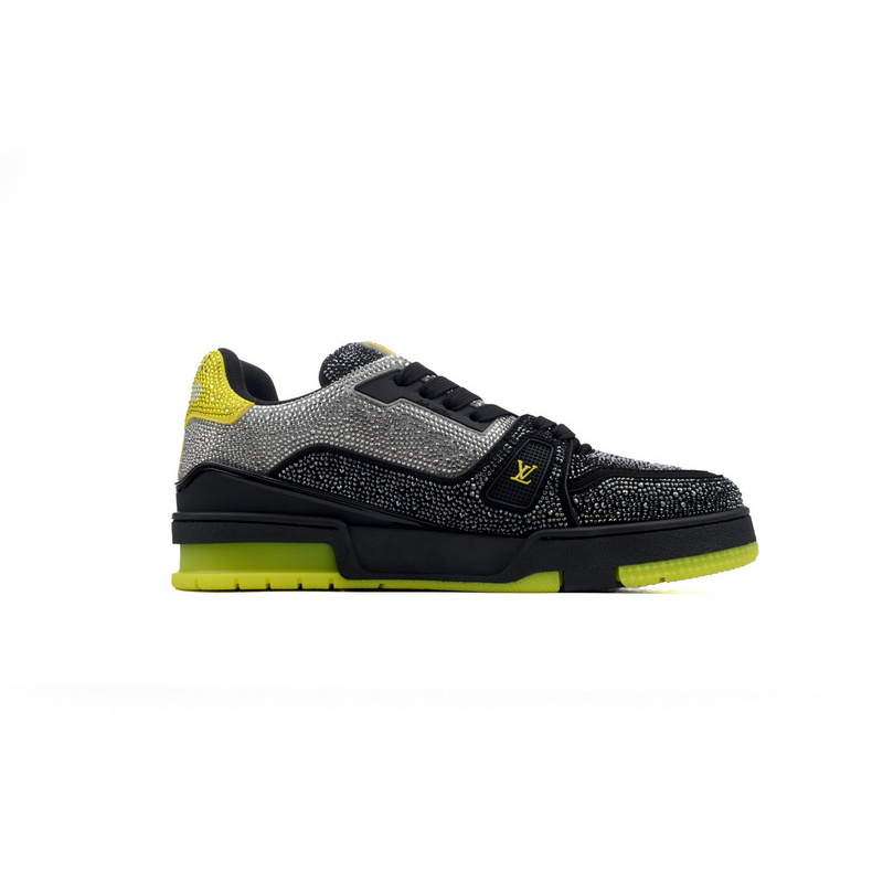 Louis Vuitton Trainer Black and yellow diamond