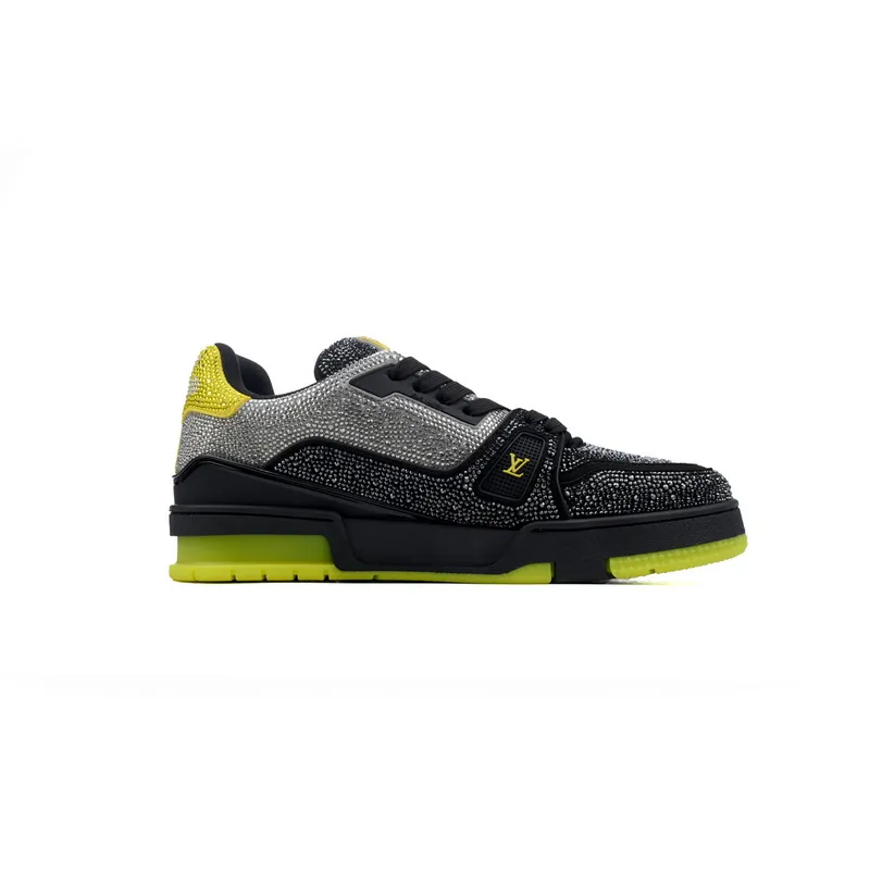 Louis Vuitton Trainer Black and yellow diamond
